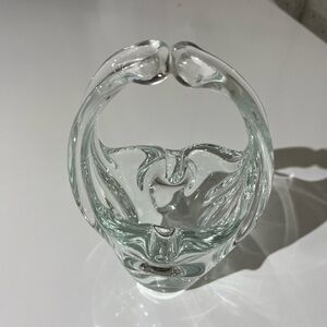 Elegant Clear Glass Ashtray